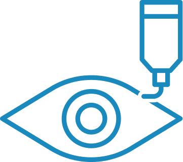 Laser eye procedure illustration